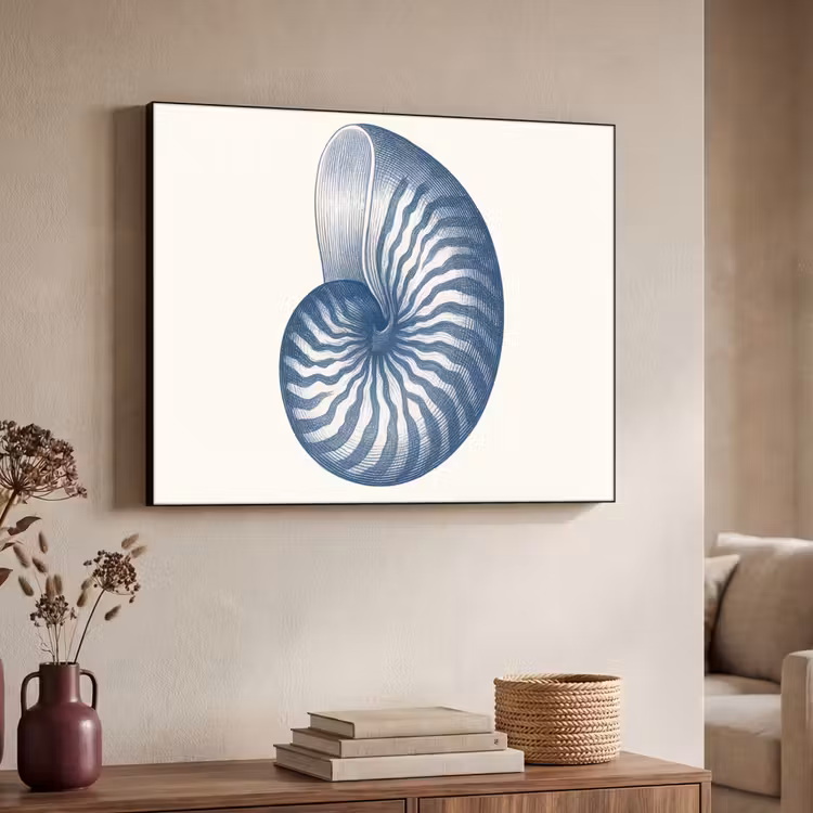 Art Frame - Blauw - Schelp - Spiraal — 4