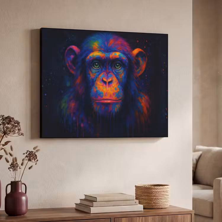 Art Frame - Kleurrijk - Aap - Abstract — 4