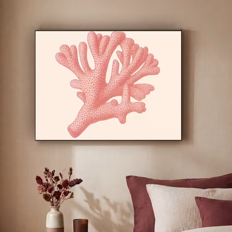 Art Frame - Koraal - Stipjes - Roze — 2
