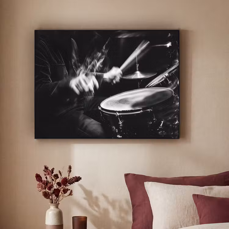 Art Frame - Drummer - Zwart - Drumstel — 2