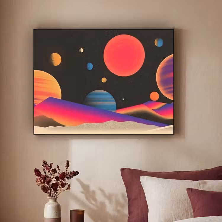 Art Frame - Hemel - Planeten - Felgekleurd — 2