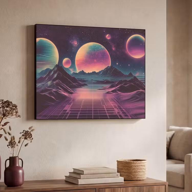 Art Frame - Landschap - Planeten - Horizon - Paars — 4