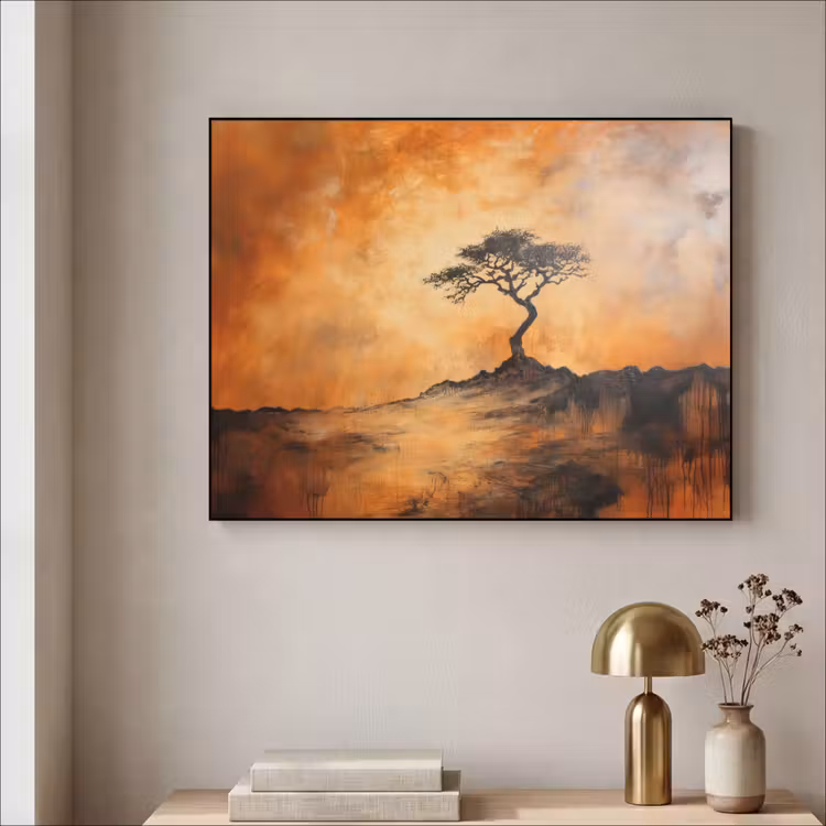 Art Frame - Boom - Landschap - Oranje — 3
