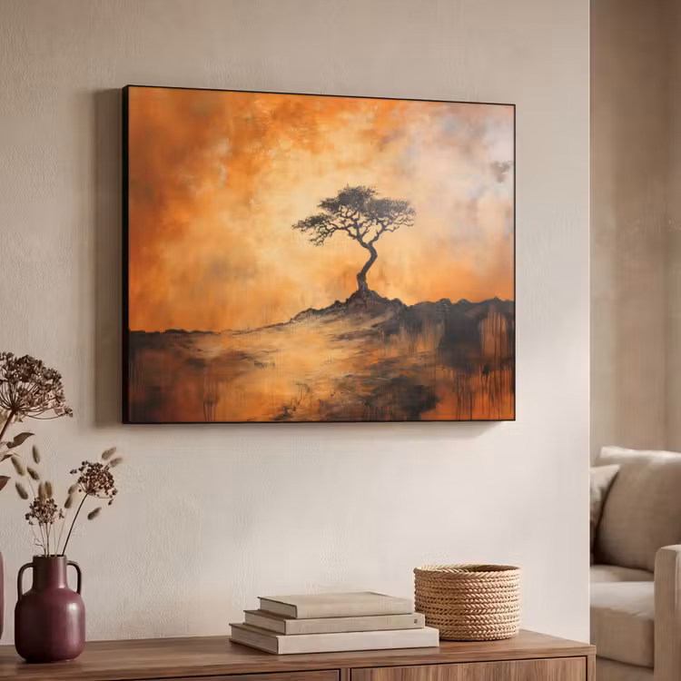 Art Frame - Boom - Landschap - Oranje — 4