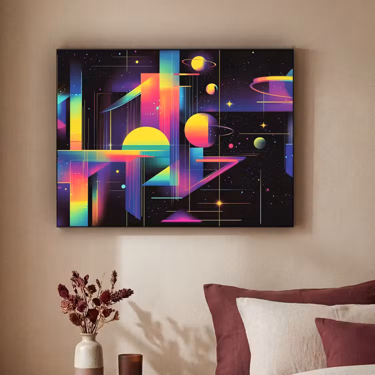 Art Frame - Abstract - Vormen - Kleurrijk - Lijnen — 2