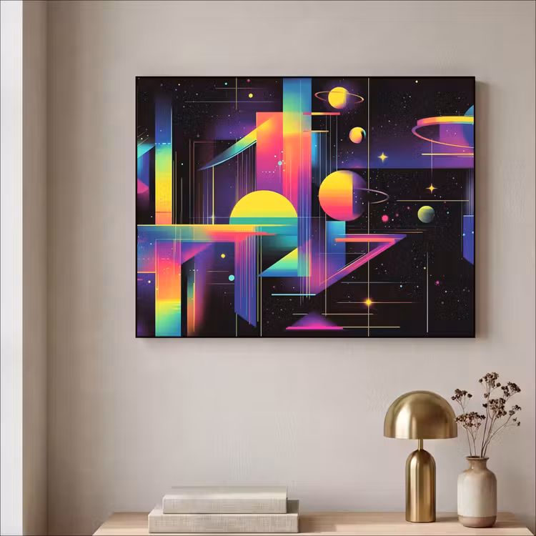 Art Frame - Abstract - Vormen - Kleurrijk - Lijnen — 3