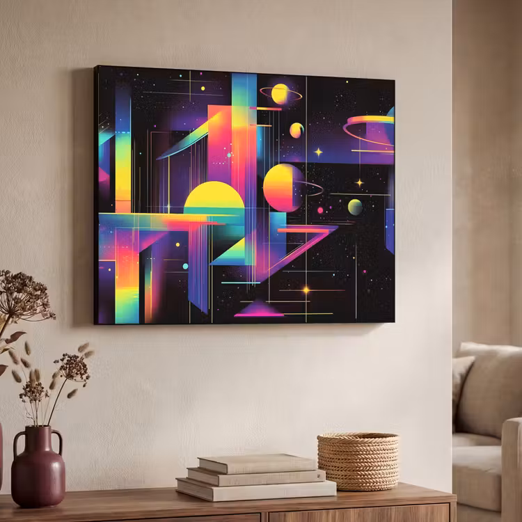 Art Frame - Abstract - Vormen - Kleurrijk - Lijnen — 4