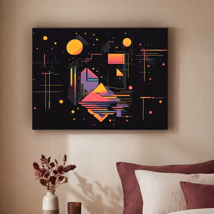 Art Frame - Abstract - Vormen - Lijnen - Kleurrijk — 2