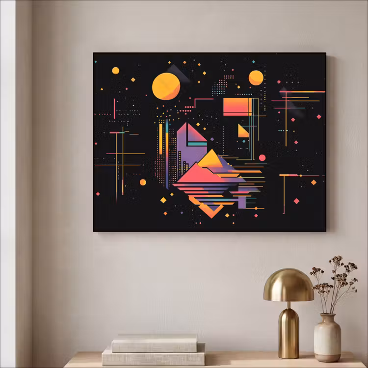 Art Frame - Abstract - Vormen - Lijnen - Kleurrijk — 3
