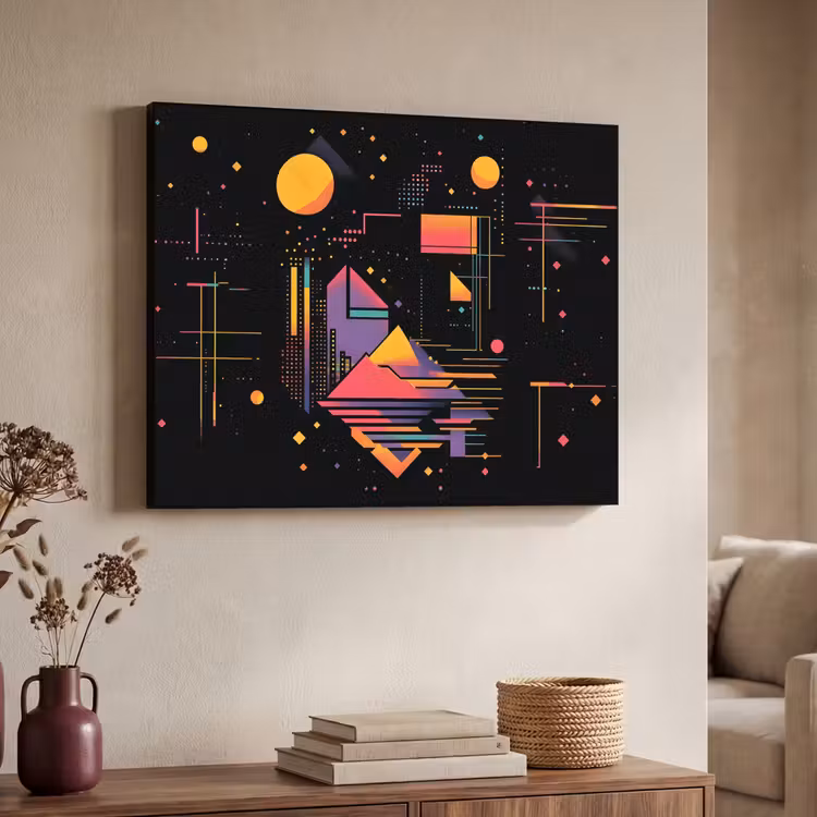 Art Frame - Abstract - Vormen - Lijnen - Kleurrijk — 4