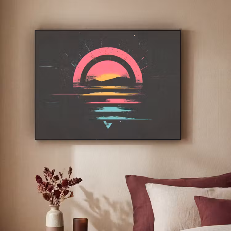 Art Frame - Cirkel - Abstract - Roze — 2