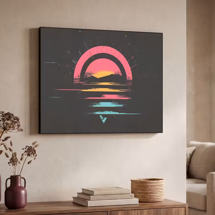Art Frame - Cirkel - Abstract - Roze — 4