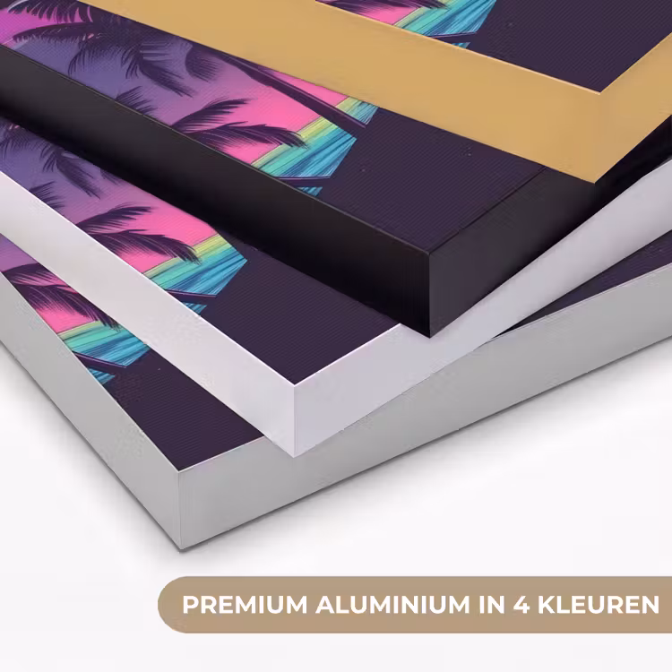 Art Frame - Palmbomen - Hoofd - Metallic - Zonsondergang — 5