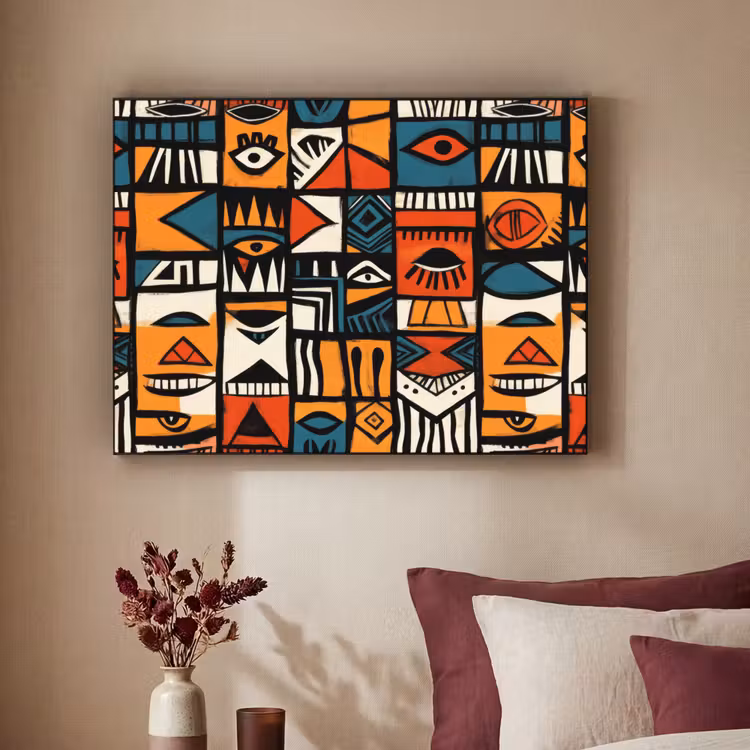 Art Frame - Abstract - Gezichten - Mozaïek — 2