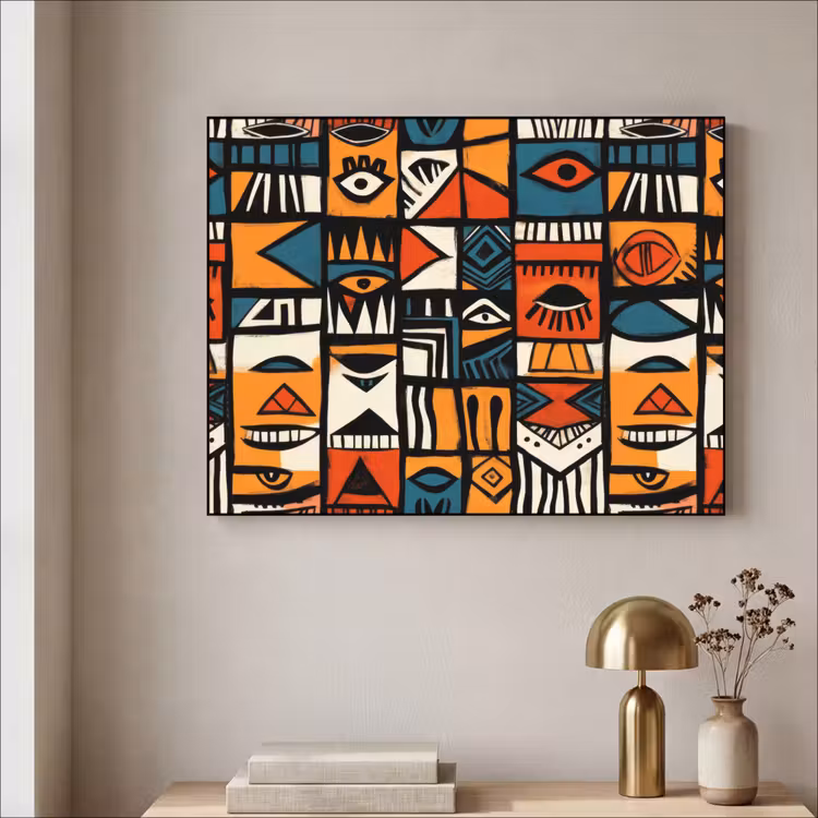 Art Frame - Abstract - Gezichten - Mozaïek — 3