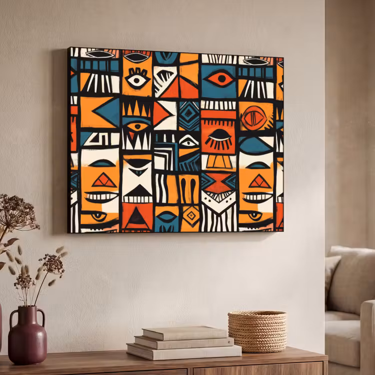 Art Frame - Abstract - Gezichten - Mozaïek — 4