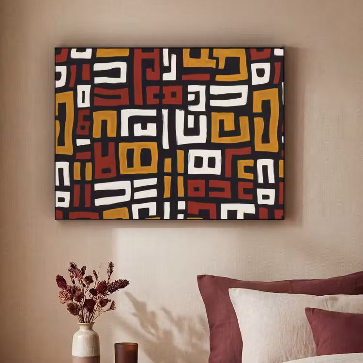 Art Frame - Abstract - Patroon - Rood — 2