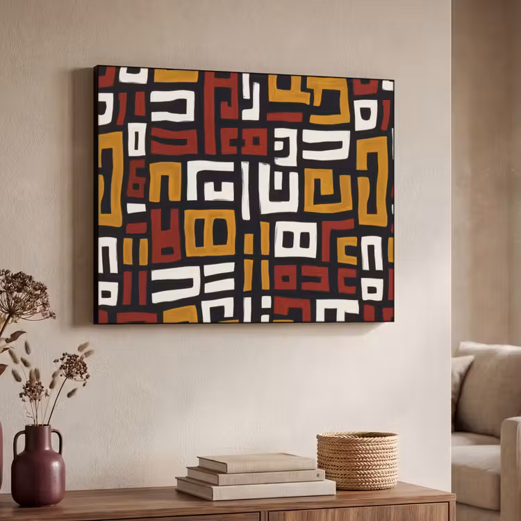 Art Frame - Abstract - Patroon - Rood — 4