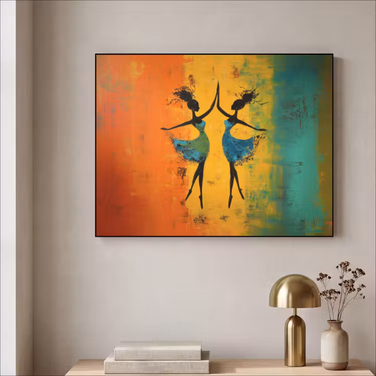 Art Frame - Dansen - Vrouwen - Verfstructuur — 3