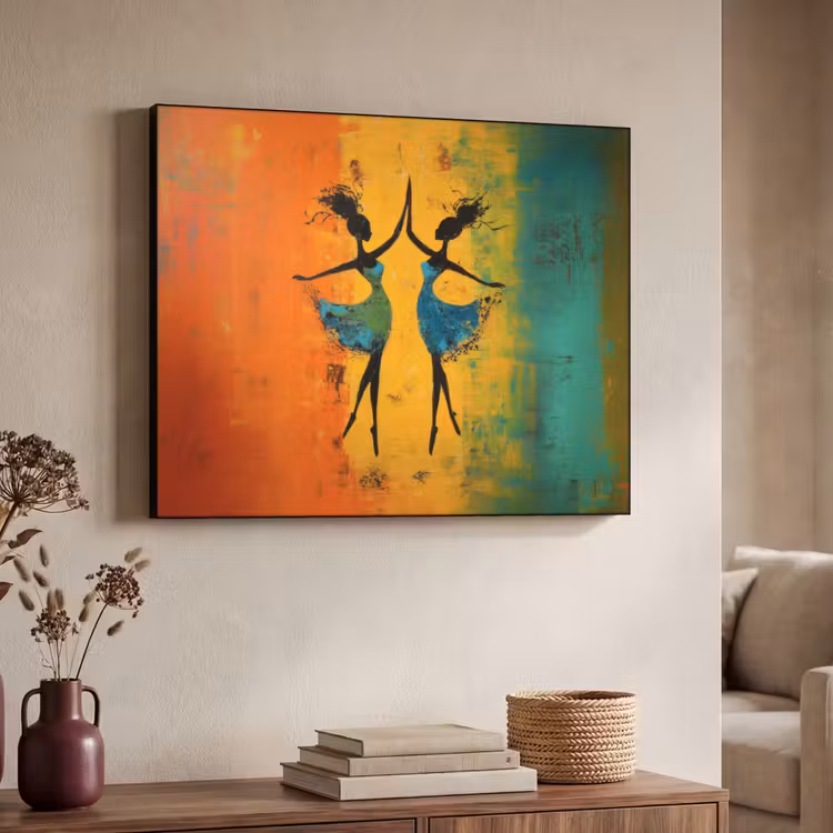 Art Frame - Dansen - Vrouwen - Verfstructuur — 4