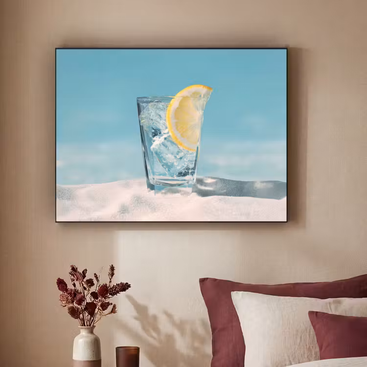 Art Frame - Glas - ijsblokjes - Citroen — 2