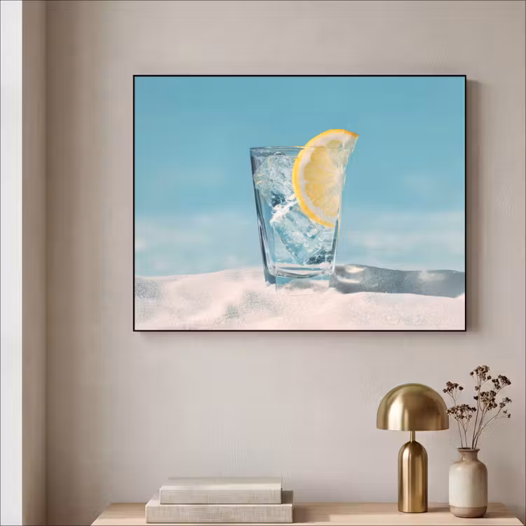 Art Frame - Glas - ijsblokjes - Citroen — 3