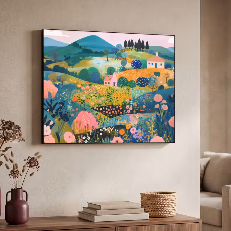 Art Frame - Heuvellandschap - Fantasierijk - Kleurcontrasten — 4