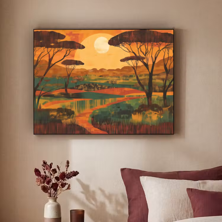 Art Frame - Landschap - Afrikaans - Zon — 2