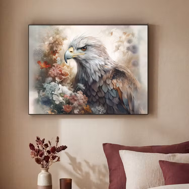 Art Frame - Arend - Adelaar - Vogel - Bloemen - Natuur — 2