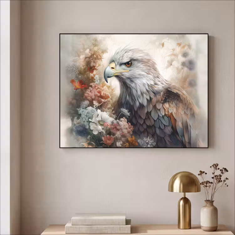 Art Frame - Arend - Adelaar - Vogel - Bloemen - Natuur — 3