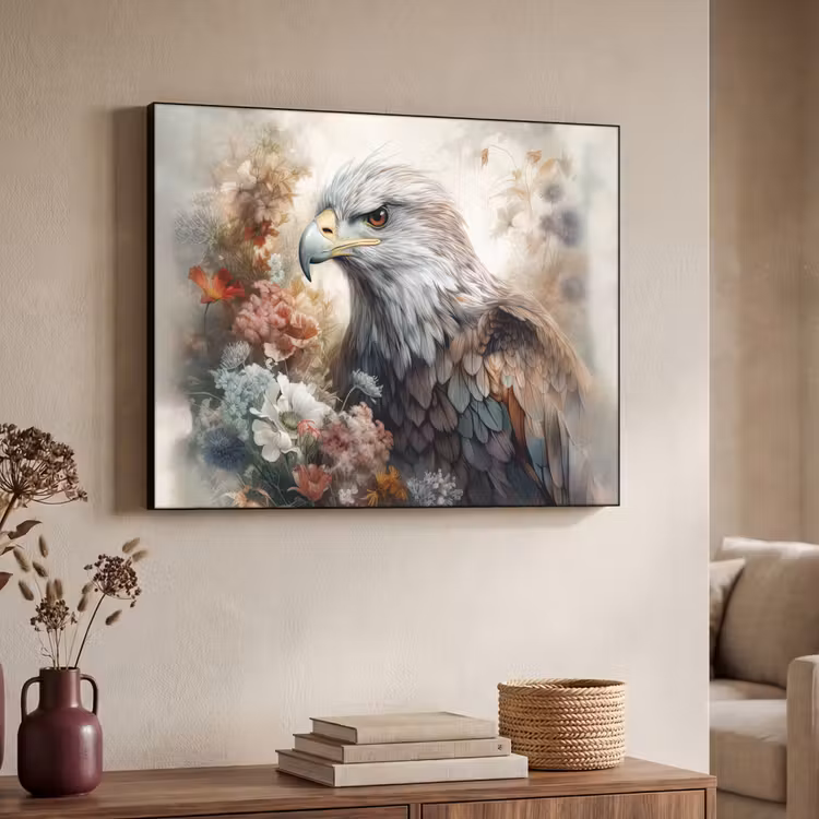 Art Frame - Arend - Adelaar - Vogel - Bloemen - Natuur — 4