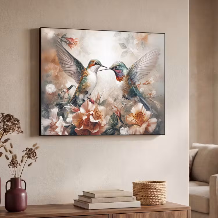 Art Frame - Kolibrie - Vogels - Bloemen - Natuur — 4