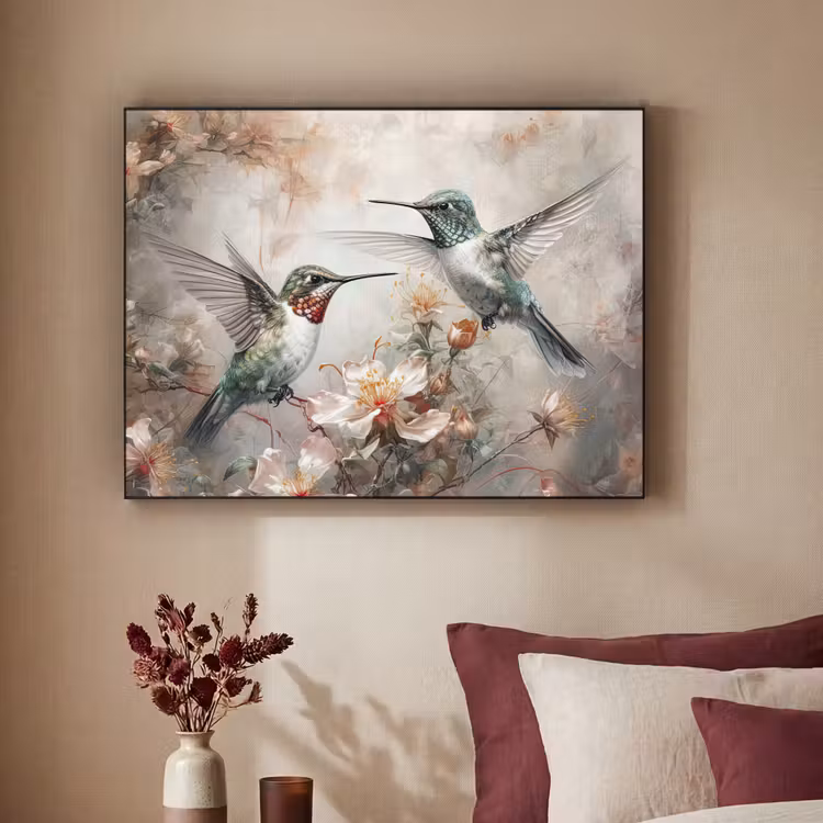 Art Frame - Kolibrie - Vogels - Bloemen - Planten — 2