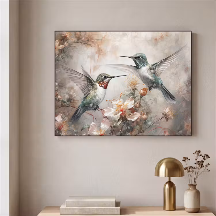 Art Frame - Kolibrie - Vogels - Bloemen - Planten — 3