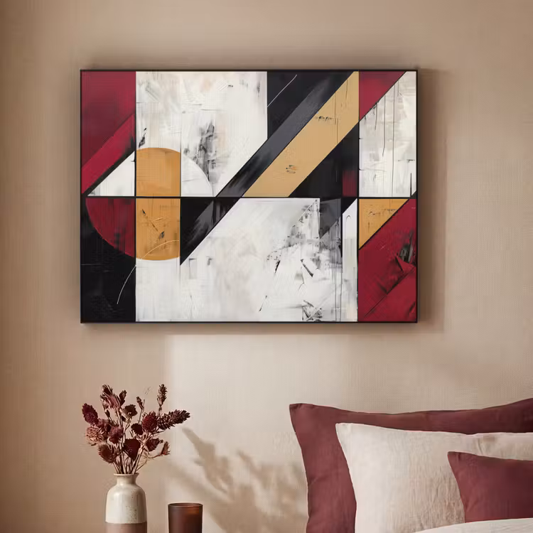 Art Frame - Modern - Abstract - Geometrisch - Rood - Industrieel — 2