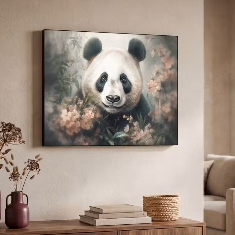 Art Frame - Panda - Dieren - Bloemen - Planten — 4