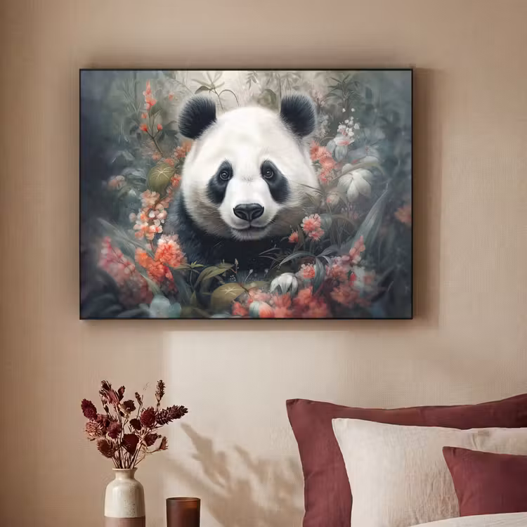 Art Frame - Panda - Wilde dieren - Bloemen - Natuur — 2