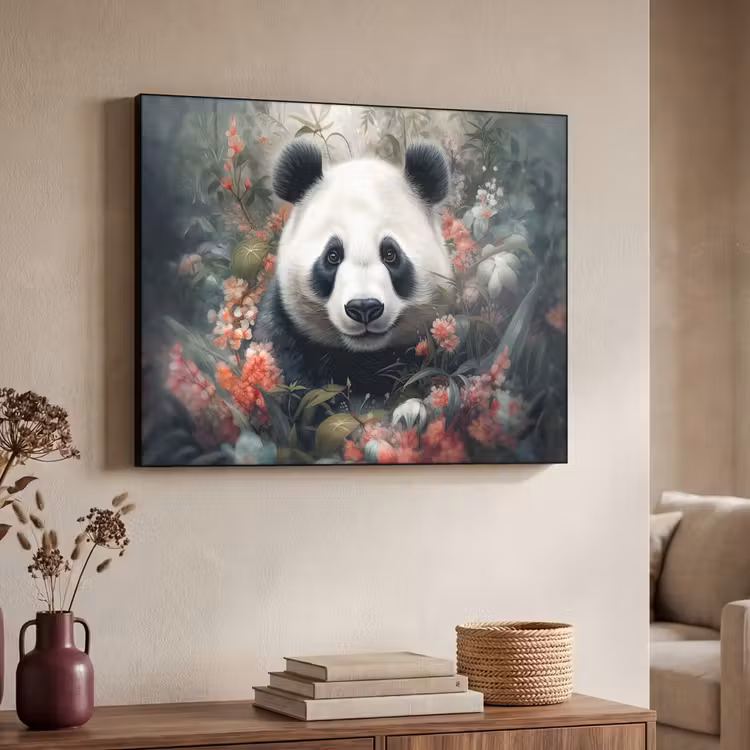 Art Frame - Panda - Wilde dieren - Bloemen - Natuur — 4
