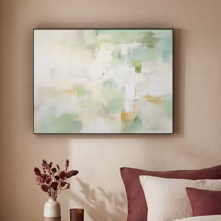 Art Frame - Abstract - Kunst - Wit - Groen - Modern — 2