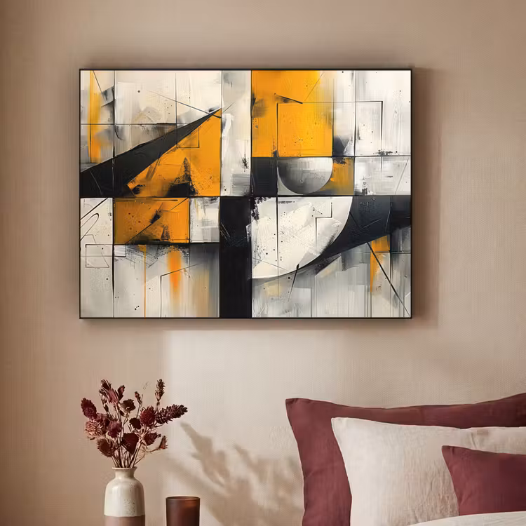Art Frame - Geel - Abstract - Modern - Vormen — 2