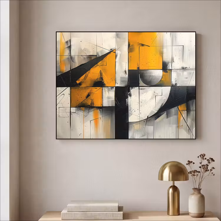 Art Frame - Geel - Abstract - Modern - Vormen — 3
