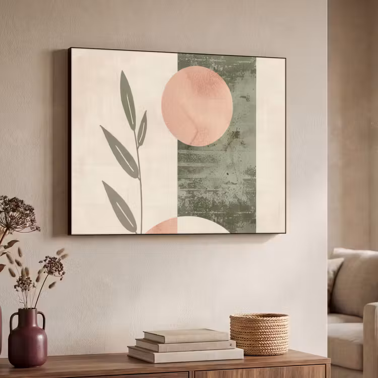 Art Frame - Geometrisch - Roze - Groen - Natuur — 4