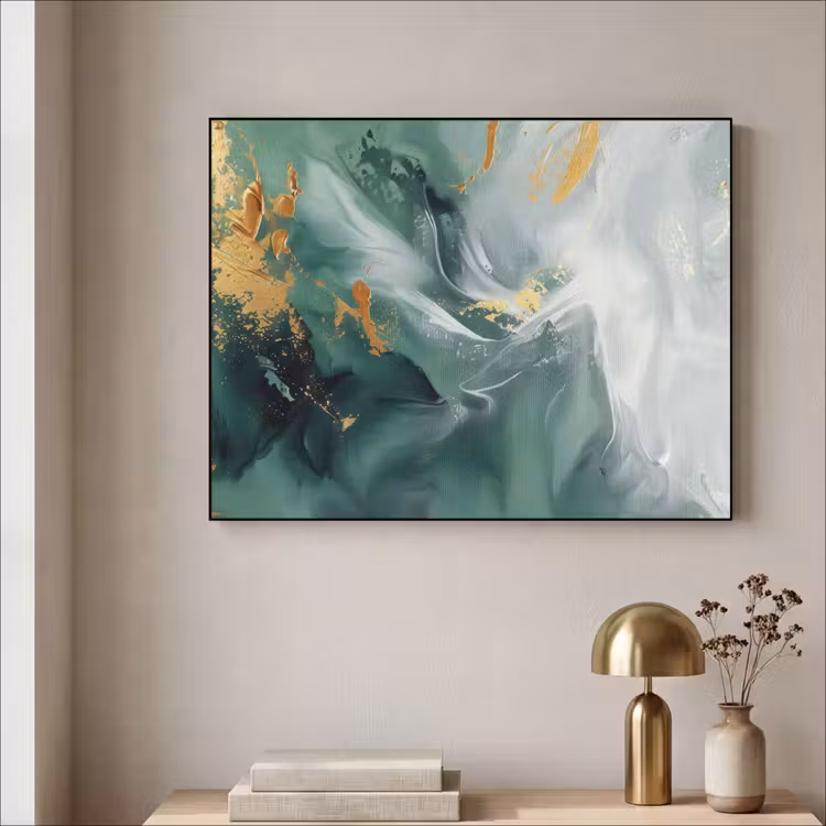 Art Frame - Groen - Modern - Marmer - Abstract — 3