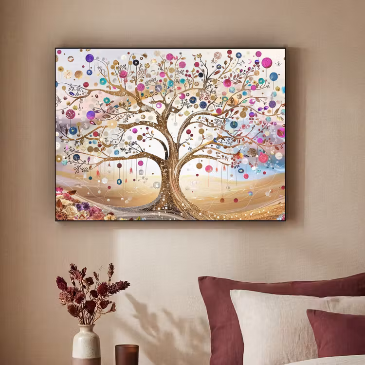 Art Frame - Levensboom - Goud - Kleurrijk - Abstract - Aesthetic — 2