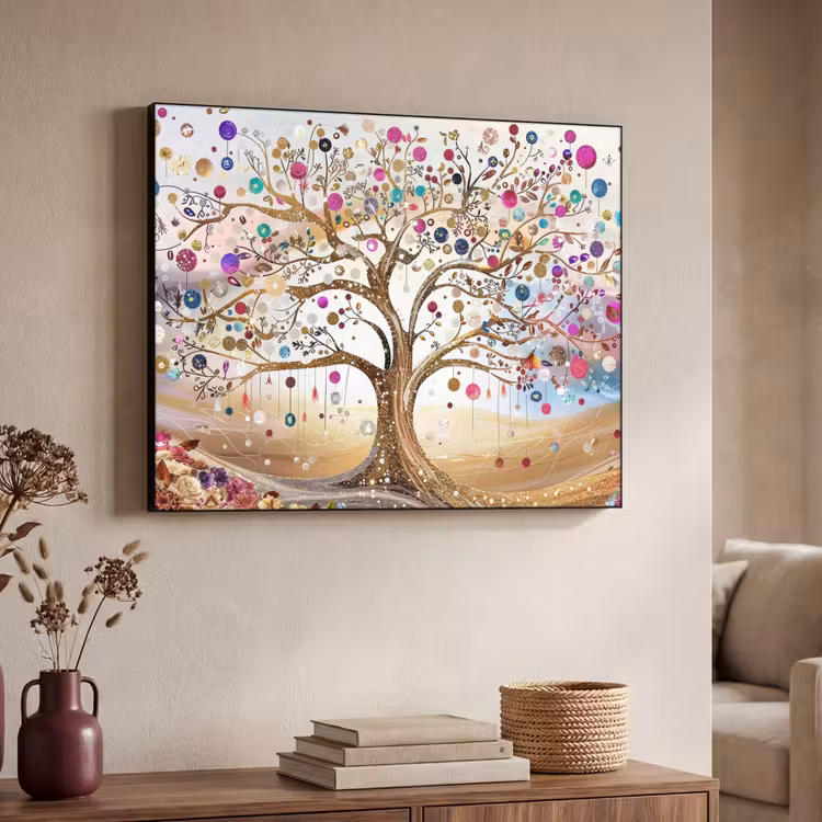 Art Frame - Levensboom - Goud - Kleurrijk - Abstract - Aesthetic — 4