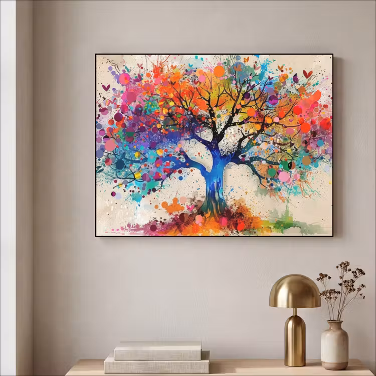 Art Frame - Levensboom - Natuur - Kleurrijk - Boom — 3