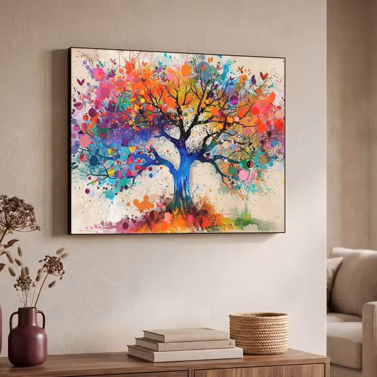 Art Frame - Levensboom - Natuur - Kleurrijk - Boom — 4
