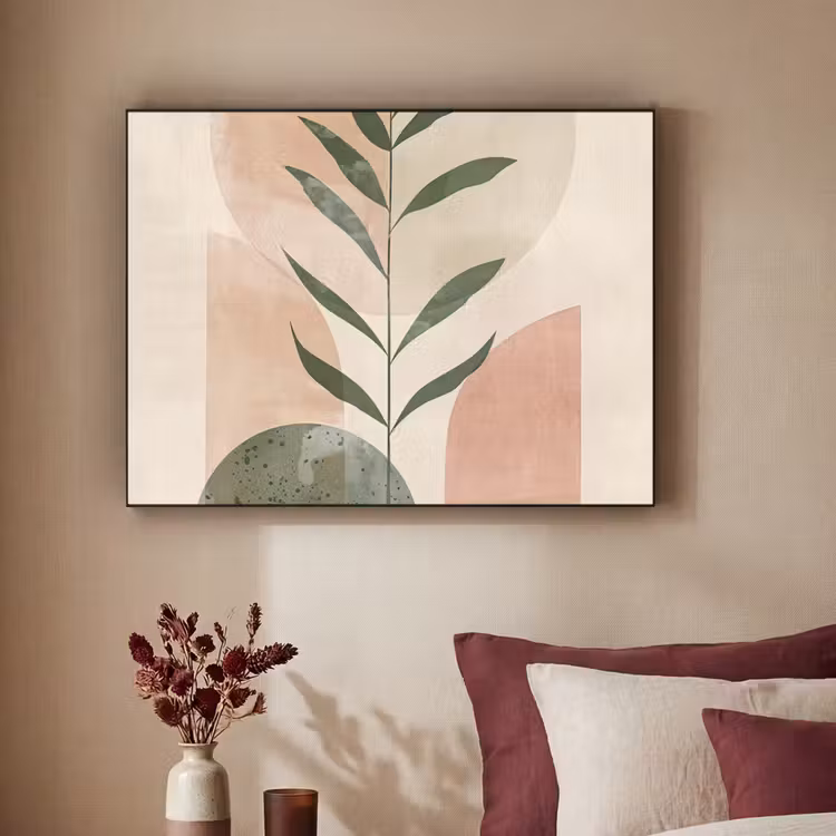 Art Frame - Modern - Roze - Groen - Natuur - Aesthetic — 2
