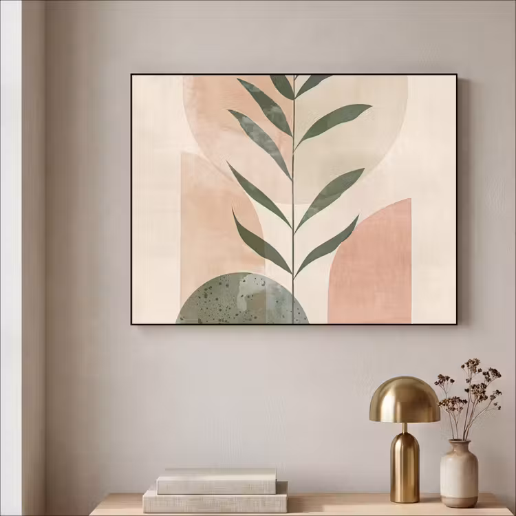 Art Frame - Modern - Roze - Groen - Natuur - Aesthetic — 3