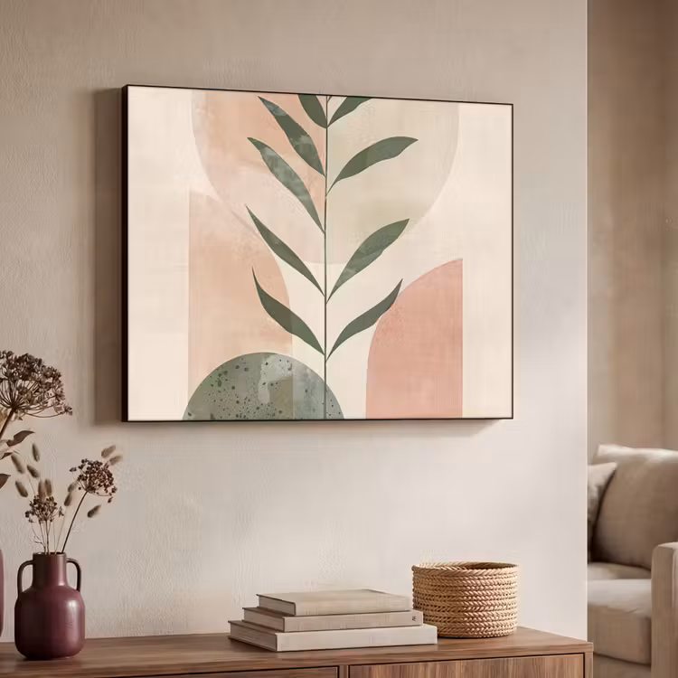 Art Frame - Modern - Roze - Groen - Natuur - Aesthetic — 4